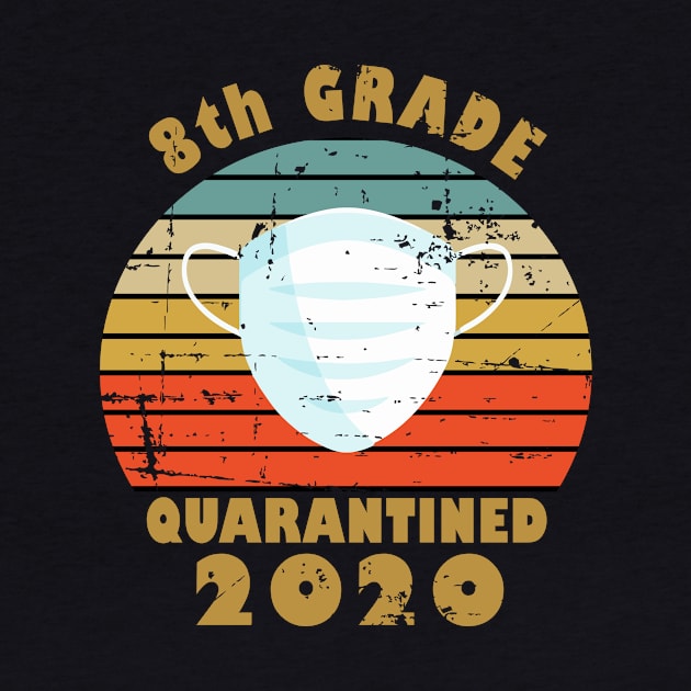 8th Grade Quarantined Face Mask 2020 8th Grade Graduation by RW